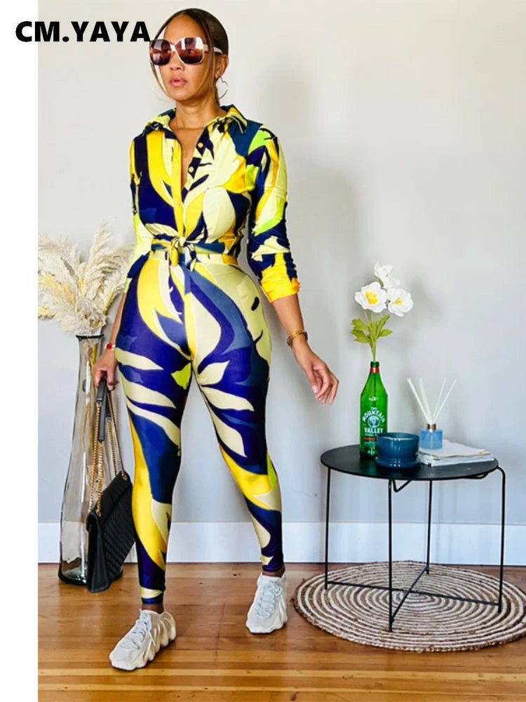 Maxy Streetwear Leaf Printed Women Legging Pants Suit and Long Sleeve Shirt Fashion Casual Two 2 Piece Set Outfits Tracksuit