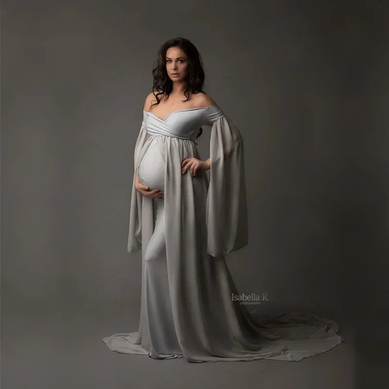 Elegant Maternity Gown Lace Macy Dress Pregnant Women Clothes Photography Pregnancy Dress Maternity Dresses for Photo Shoot