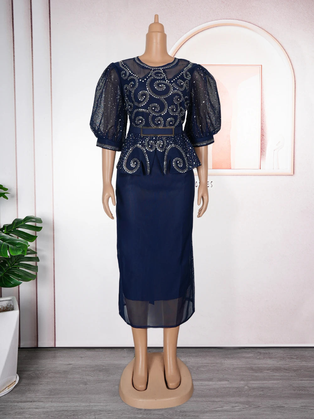 Maxy Plus Size African Party Dresses for Women New Fashion Dashiki Ankara Wedding Evening Gown Elegant Turkey Muslim Maxy Dress