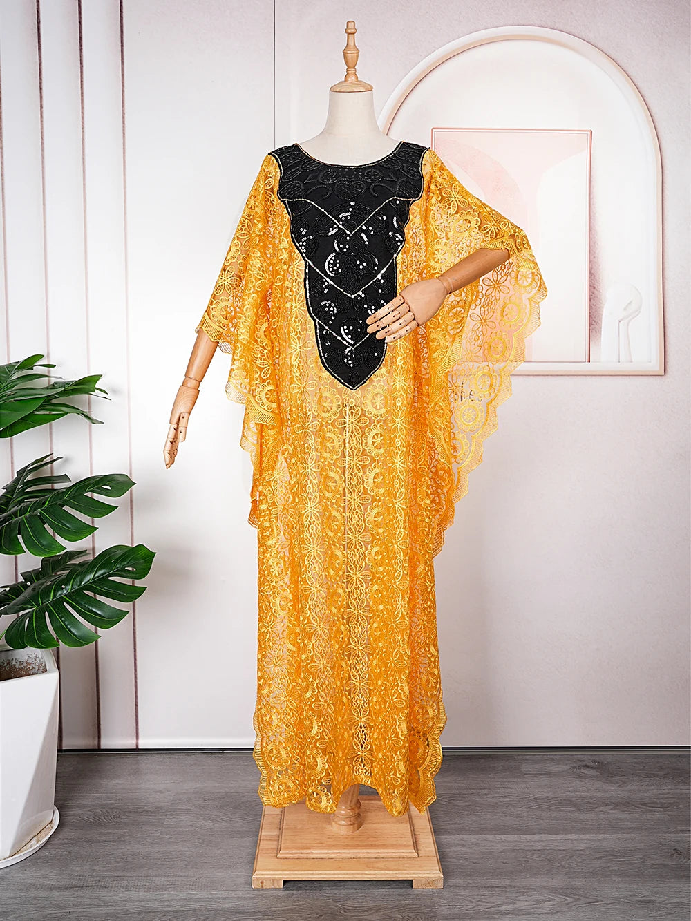 Babs Elegant Dresses for Women Muslim Fashion Boubou Abayas Robe Dashiki Ankara Lace Outfits Evening Gown Kaftan Dress
