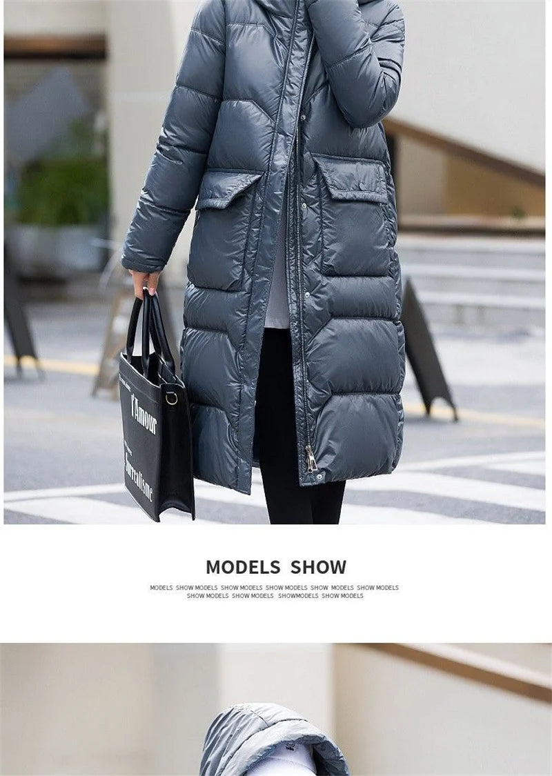 Maxy Temperament Loose Women's Winter New Fashion Korean Down Cotton-Padded Jacket Fat Sister Slim Keep Warm Cotton-Bread Service