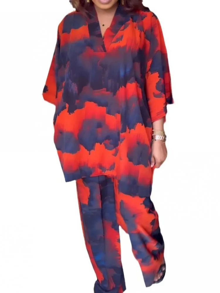 Maxy 2 Piece Women Sets New Arrival Plus Size Spring Autumn Matching Sets Top And Pants Suits Outfits Oversized Clothing