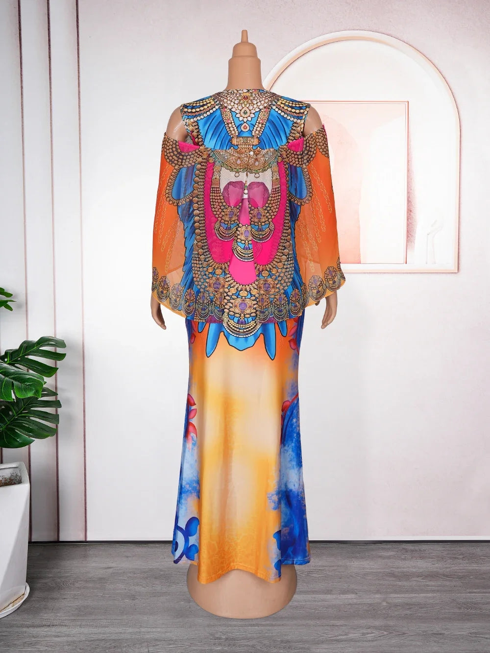 Babs Elegant African Dresses for Women New Spring Africa Clothing Plus Size Evening Party Long Dress Dashiki Ankara Outfits Gown