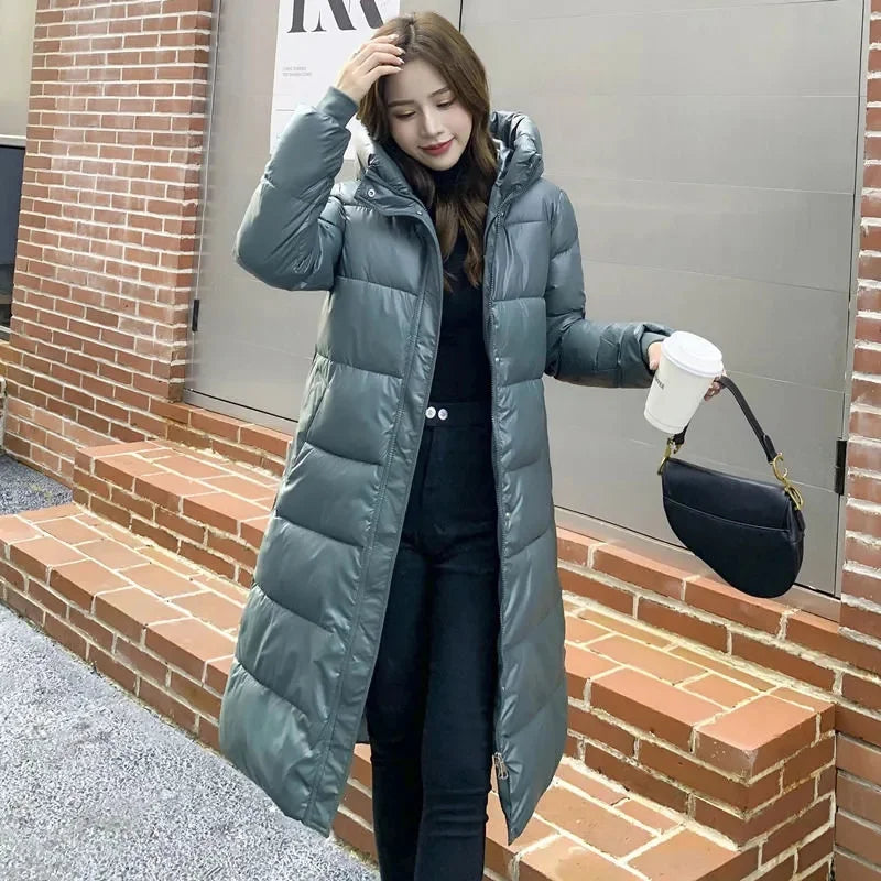 New Gracy Winter Women Jacket Warm Parkas Female Thicken Coat Cotton Padded Parka Long Hooded Outwear Loose Women Snow Jacket 4XL