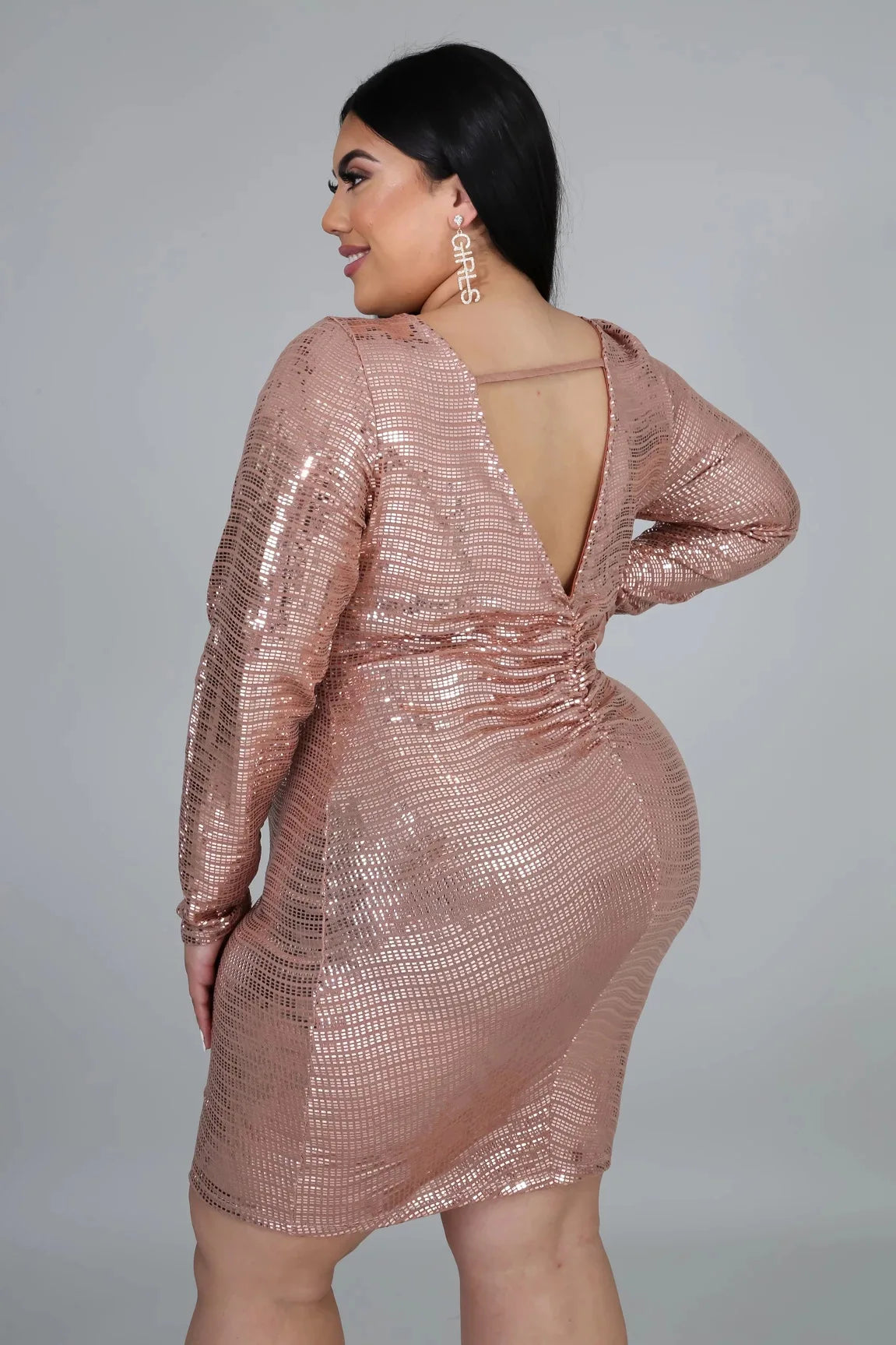Maxy Plus Size Mermaid Short Mini Evening Dress Full Length Glitter Sequin Robe Sexy Backless Pageant Guest Party Prom Gown.