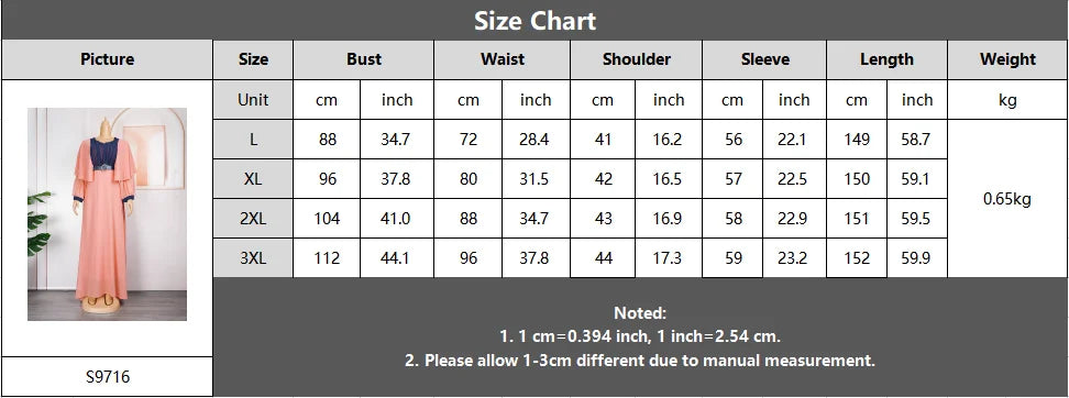 Gaxy Dresses for Woman Dubai Turkey Long Sleeve Plus Size Chiffon Dress Evening party Wedding Bridesmaid Gown Clothing