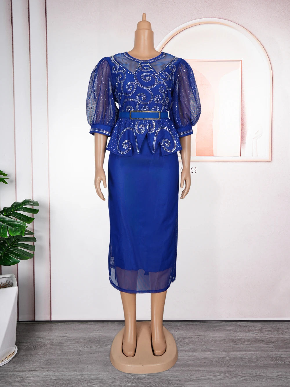 Maxy Plus Size African Party Dresses for Women New Fashion Dashiki Ankara Wedding Evening Gown Elegant Turkey Muslim Maxy Dress