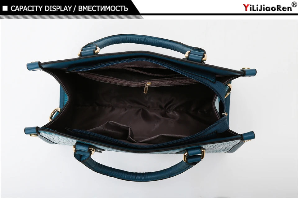 Maxy Luxury Crocodile Pattern Handbag Women Large Tote Shoulder Bags Designer Fashion Alligator Leather Crossbody Bag Ladies Handbags