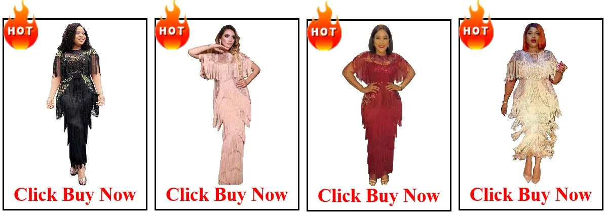 Maxy American Dresses for Women Plus Size Africa Clothes Dashiki Ankara Sequin Outfit Gown Kaftan Muslim Wedding Party Long Dress