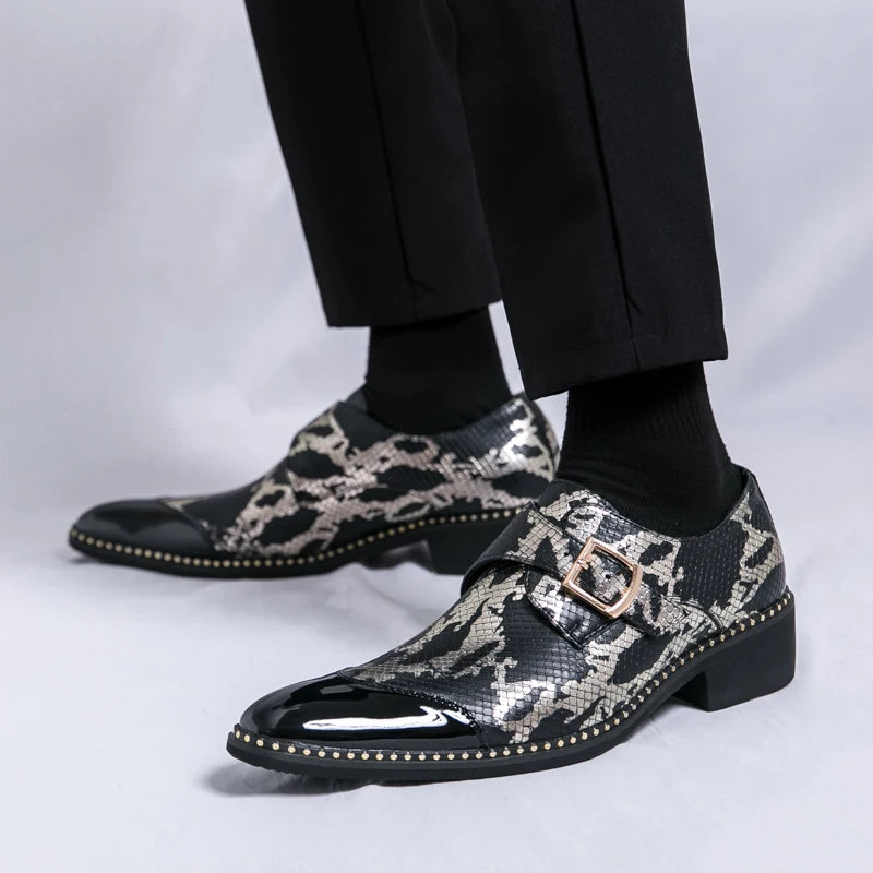Visco Oxford Dress Fashion Man Business Shoe Handmade Wedding Man Shoe Designer Formal Leather Shoes Luxury Party Prom Formal Shoes