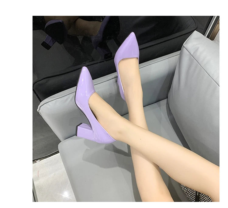 Momsey 2024 New Spring Pumps Fashion High Heels Shoes Women Slip on Ladies Pumps for Party Dress Candy Shoes