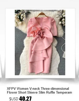 Amay Women's Temperament Puff Long Sleeve Hanging Neck Split Metal Pleated Dress Y2k Fashion Tide Spring Summer