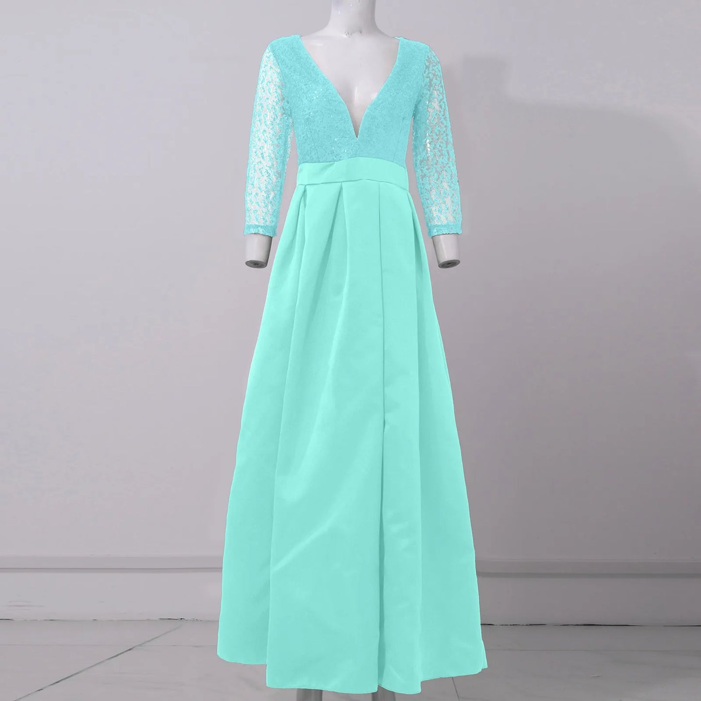 Maxy Women's Elegant Evening Dresses Women's Fashionable Long Dresses Trailing Evening Dresses Solid Color Floor-Length Dresses