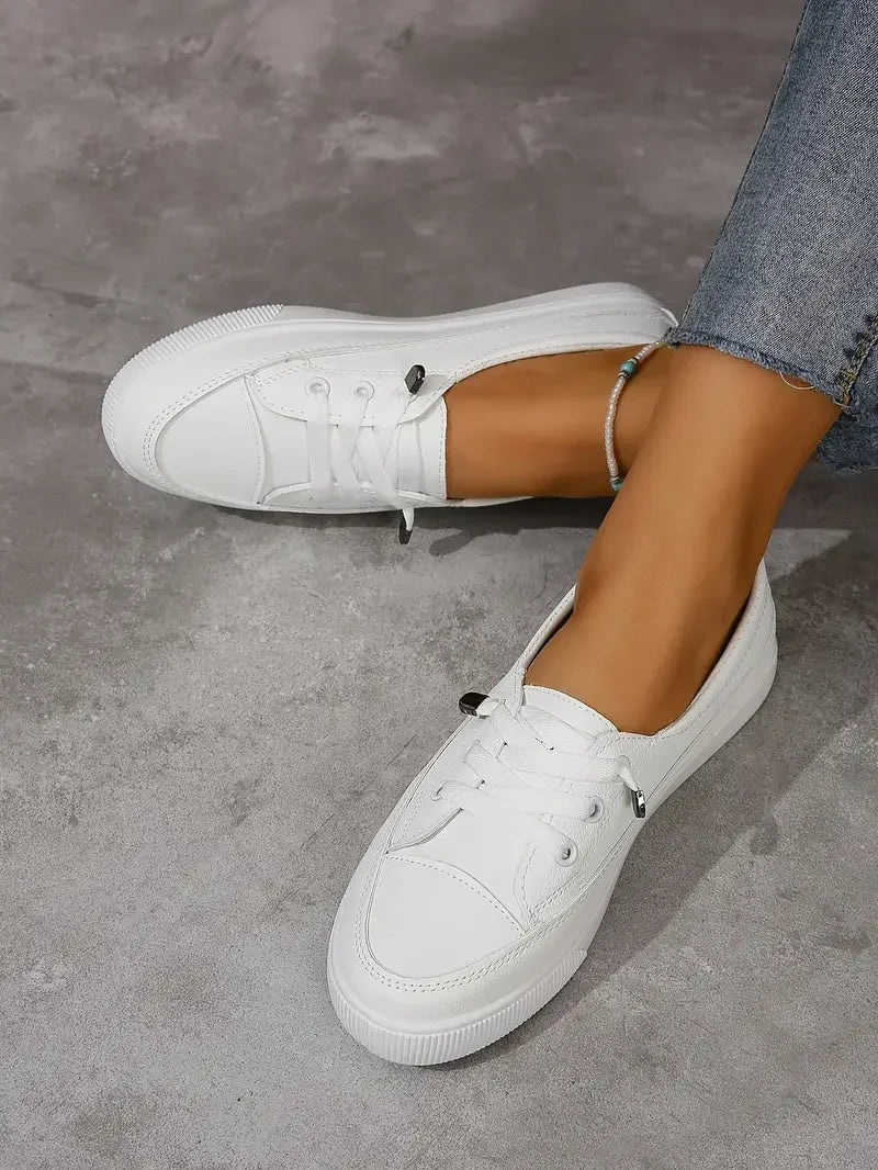 Babs Spring and Summer Fashion New Breathable Round Toe Shallow Mouth Casual and Comfortable Flat Walking Shoes Sneakers