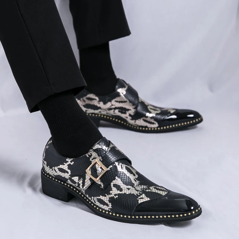 Visco Oxford Dress Fashion Man Business Shoe Handmade Wedding Man Shoe Designer Formal Leather Shoes Luxury Party Prom Formal Shoes