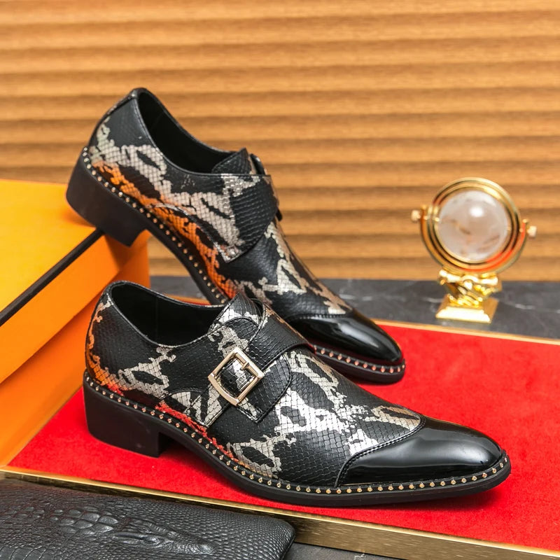Visco Oxford Dress Fashion Man Business Shoe Handmade Wedding Man Shoe Designer Formal Leather Shoes Luxury Party Prom Formal Shoes