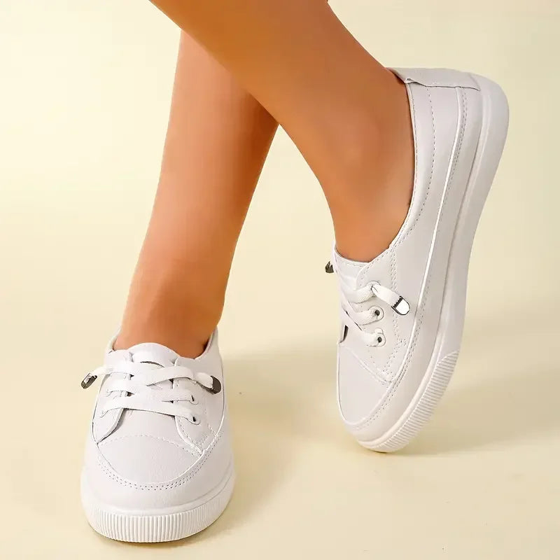 Babs Spring and Summer Fashion New Breathable Round Toe Shallow Mouth Casual and Comfortable Flat Walking Shoes Sneakers