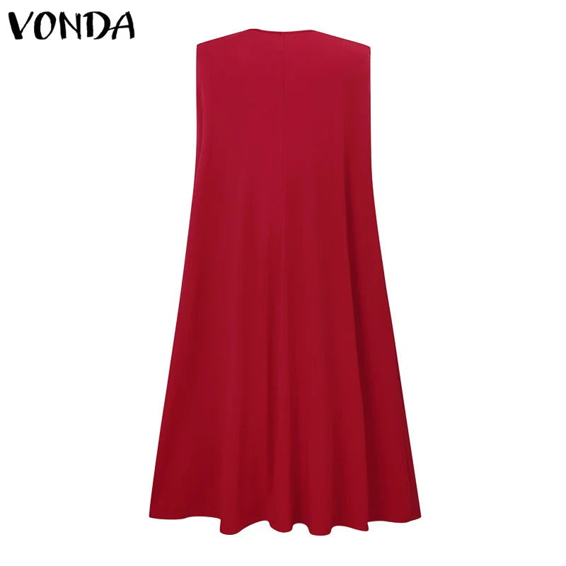 Maxy Plus Size 5XL VONDA Women Autumn Dresses 2024 Tight-Fitting Sexy Cape Sleeve Sundress Square Collar Robe Evening Party dress