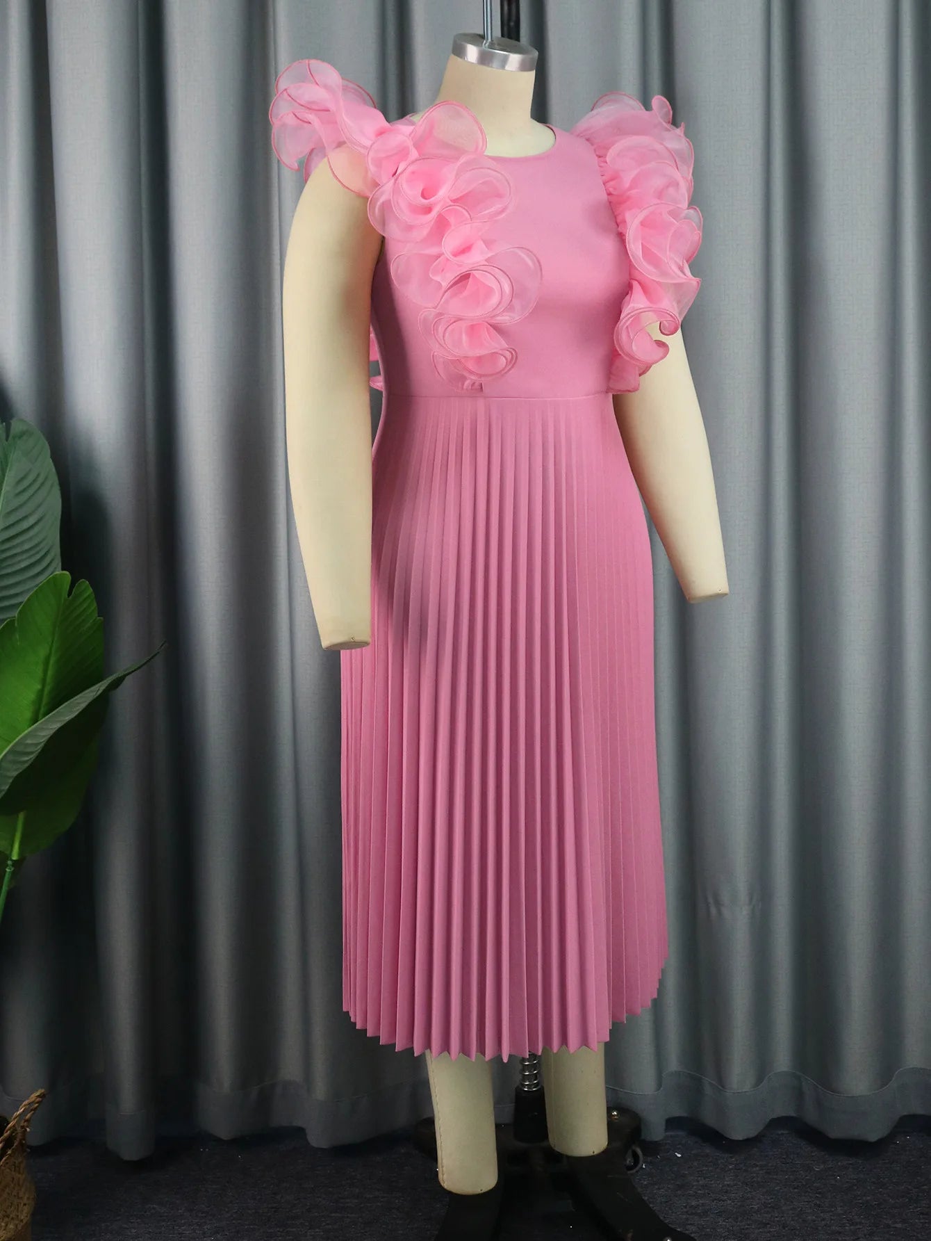Babs Dresses for Women Party Wear Formal Elegant Macy Pleated Gowns Dress Celebrate Occasion Evening Robes
