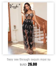 Sexy see through maxi sequin summer dress women elegant luxury mesh birthday party dress long sleeve evening dresses vestidos