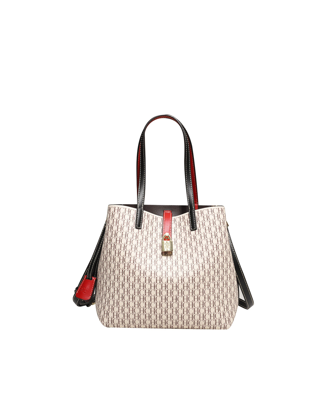Maxy CH Premium Versatile Leather Crossbody Bag Ladies Large Capacity Daily Commuter Tote Bag Letter Print Design Ladies Fashion