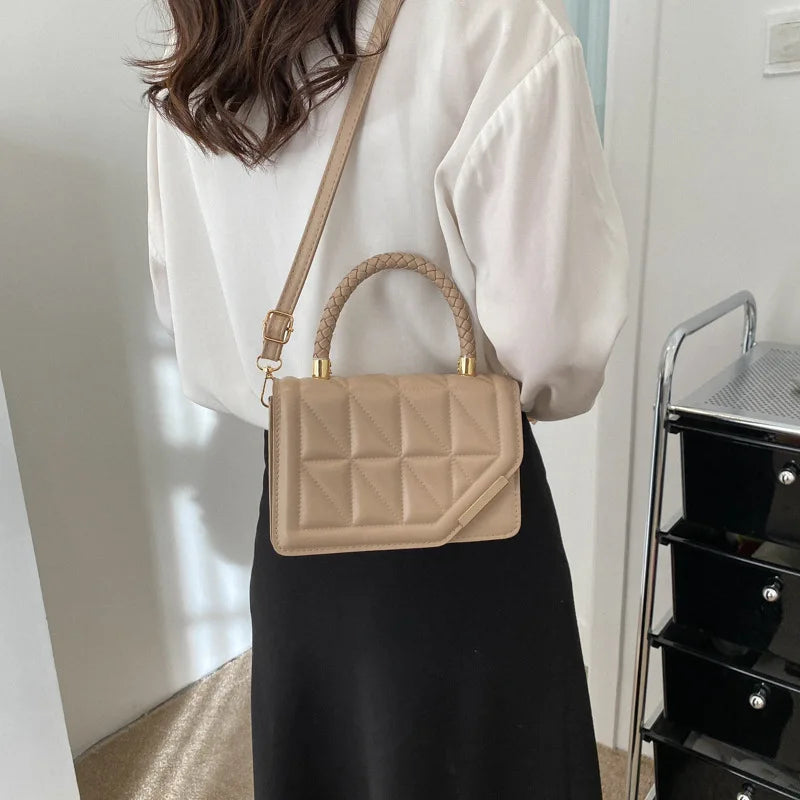 Maxy New Fashion Shoulder Bag Plaid PU Leather Ladies Handbags Designer Crossbody Bags For Women
