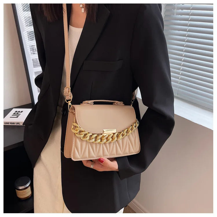 Maxy New Designer Shoulder Bag Fashion Chain Crossbody Bags For Women Brand Ladies Handbags And Purses