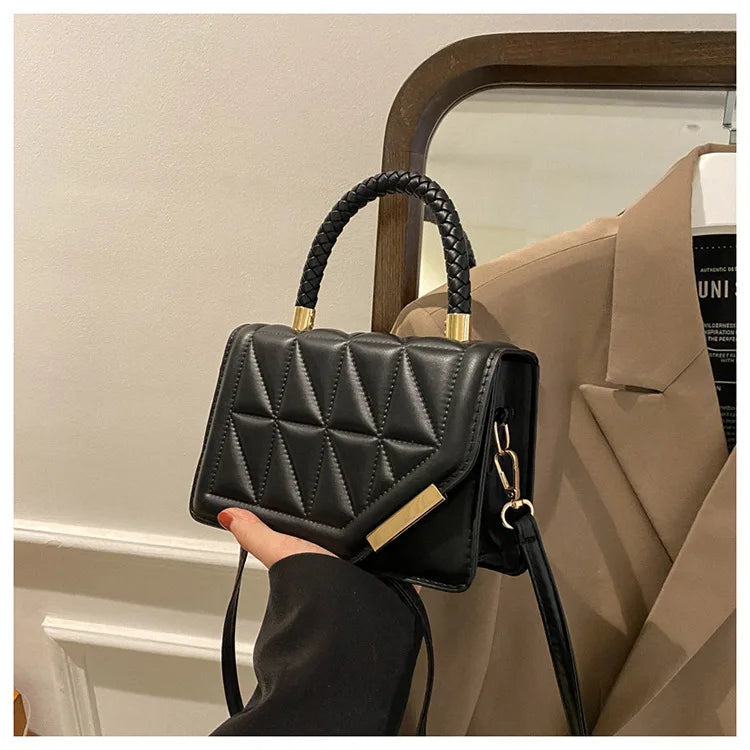 Maxy New Fashion Shoulder Bag Plaid PU Leather Ladies Handbags Designer Crossbody Bags For Women