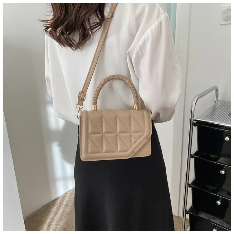 Maxy New Fashion Shoulder Bag Plaid PU Leather Ladies Handbags Designer Crossbody Bags For Women
