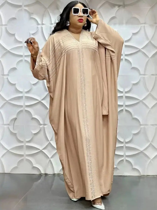 Maxy Abayas for Women Dubai Luxury African Muslim Fashion Dress Caftan Marocain Evening Party Dresses Boubou Robe Djellaba Femme