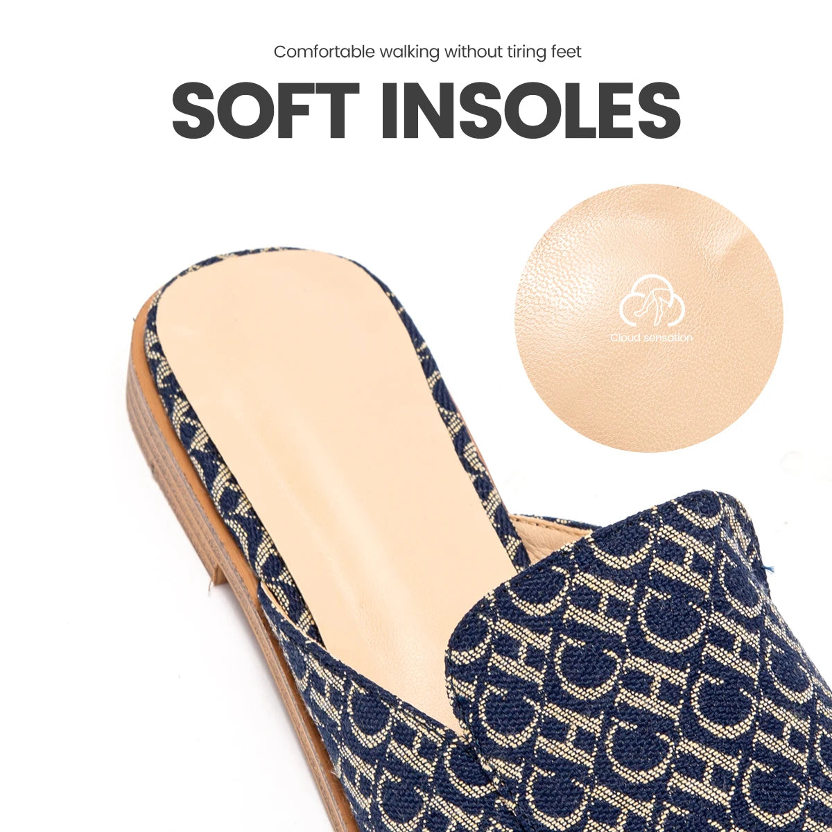 Maxy Women Summer New Cool and Anti slip Slippers with Letter Printing Design, Casual Slippers, Sandals, Exquisite Craftsmanship