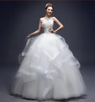 Maxy Customized Formal Evening Dresses Ball Gown Elegant Blue White Strapless Sleeveless Priness Evening Dresses for party New Design