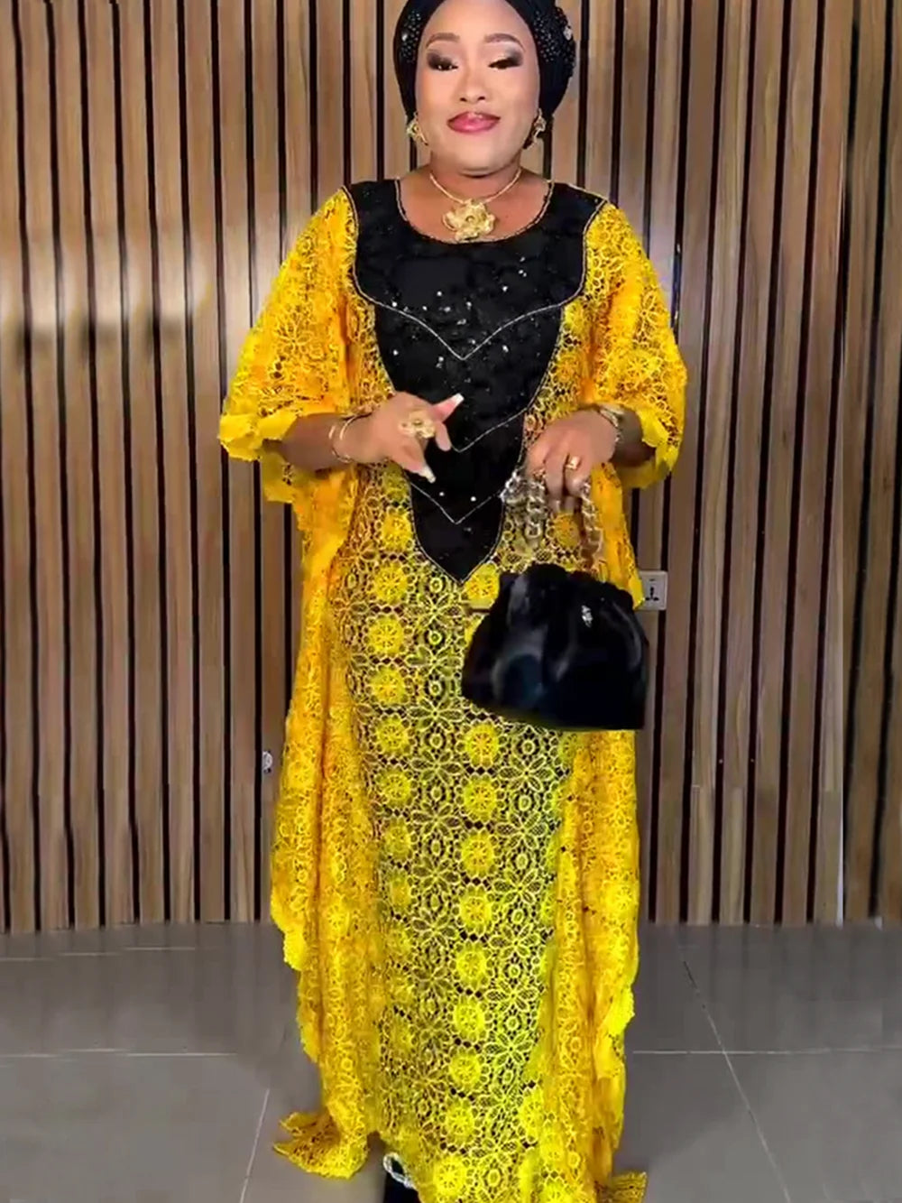 Babs Elegant Dresses for Women Muslim Fashion Boubou Abayas Robe Dashiki Ankara Lace Outfits Evening Gown Kaftan Dress