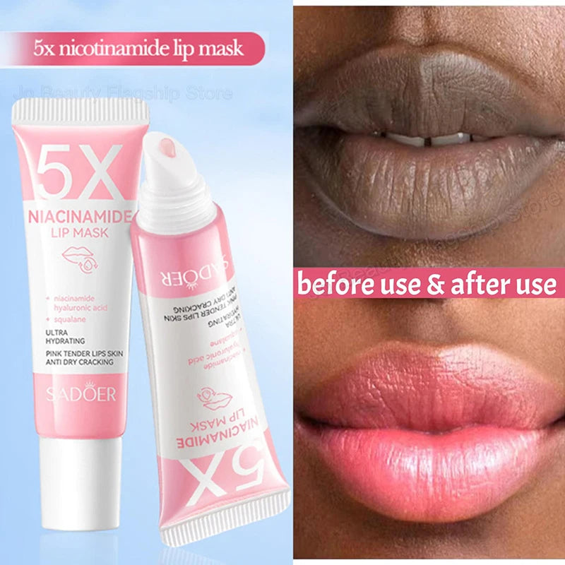 Maxy Remove Dark Lip Balm Lightening Melanin Mask Gloss Exfoliating Lip Pink Treatment Reduce Lip Lines Improve Dryness Moisturizing