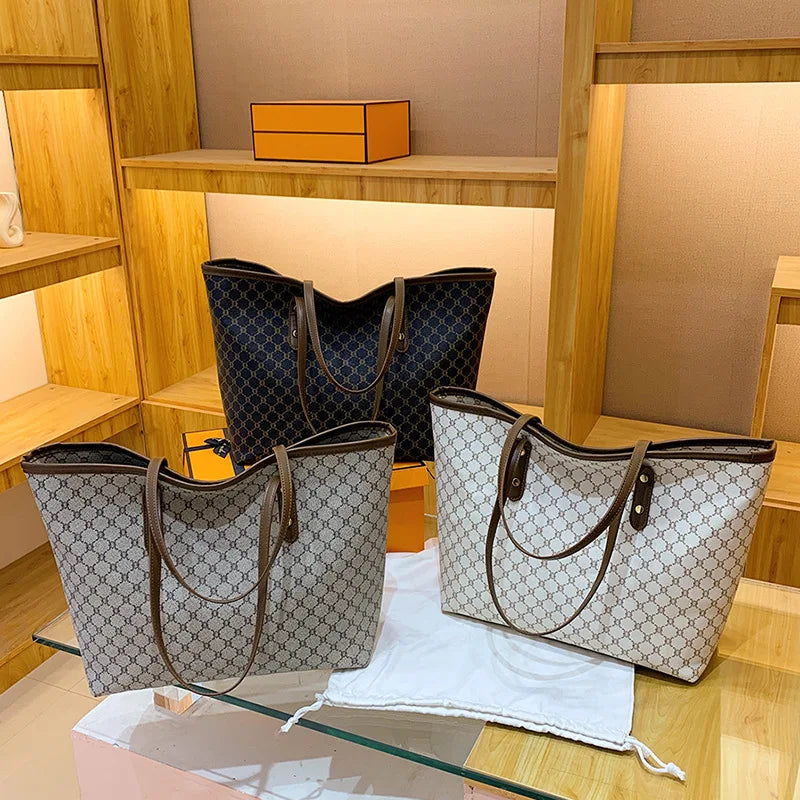 Maxy High End High-capacity Bag for Women, New Trendy Tote Bag, Versatile Commuting Texture Portable Shoulder Bag