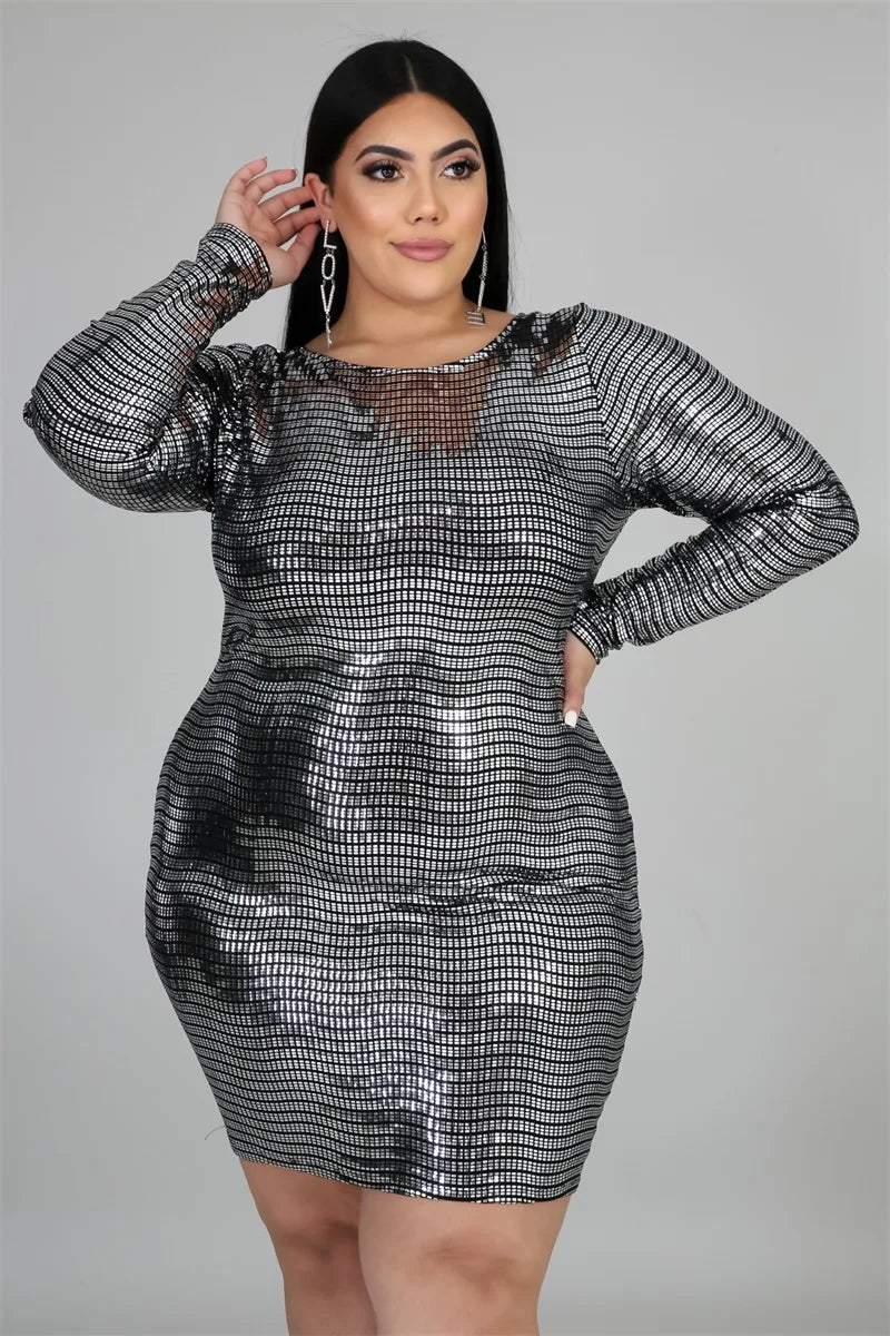 Maxy Plus Size Mermaid Short Mini Evening Dress Full Length Glitter Sequin Robe Sexy Backless Pageant Guest Party Prom Gown.