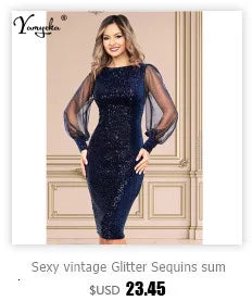 Sexy see through maxi sequin summer dress women elegant luxury mesh birthday party dress long sleeve evening dresses vestidos