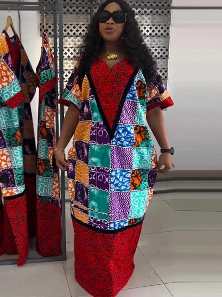 Maxy African Dresses for Women Traditional Africa Clothing Dashiki Ankara Outfits Gown Long Dress 2024