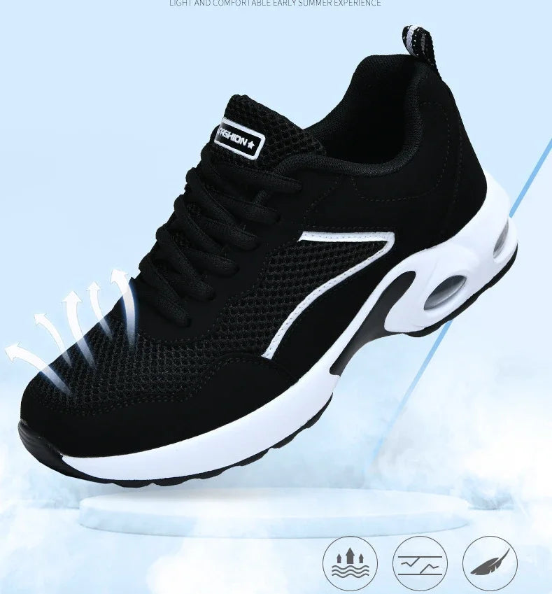 Maxy Women Casual Shoes Mesh Breathable Vulcanized Shoes Woman Autumn Fashion Comfortable Sneakers Women Mesh Casual Sports Sheos