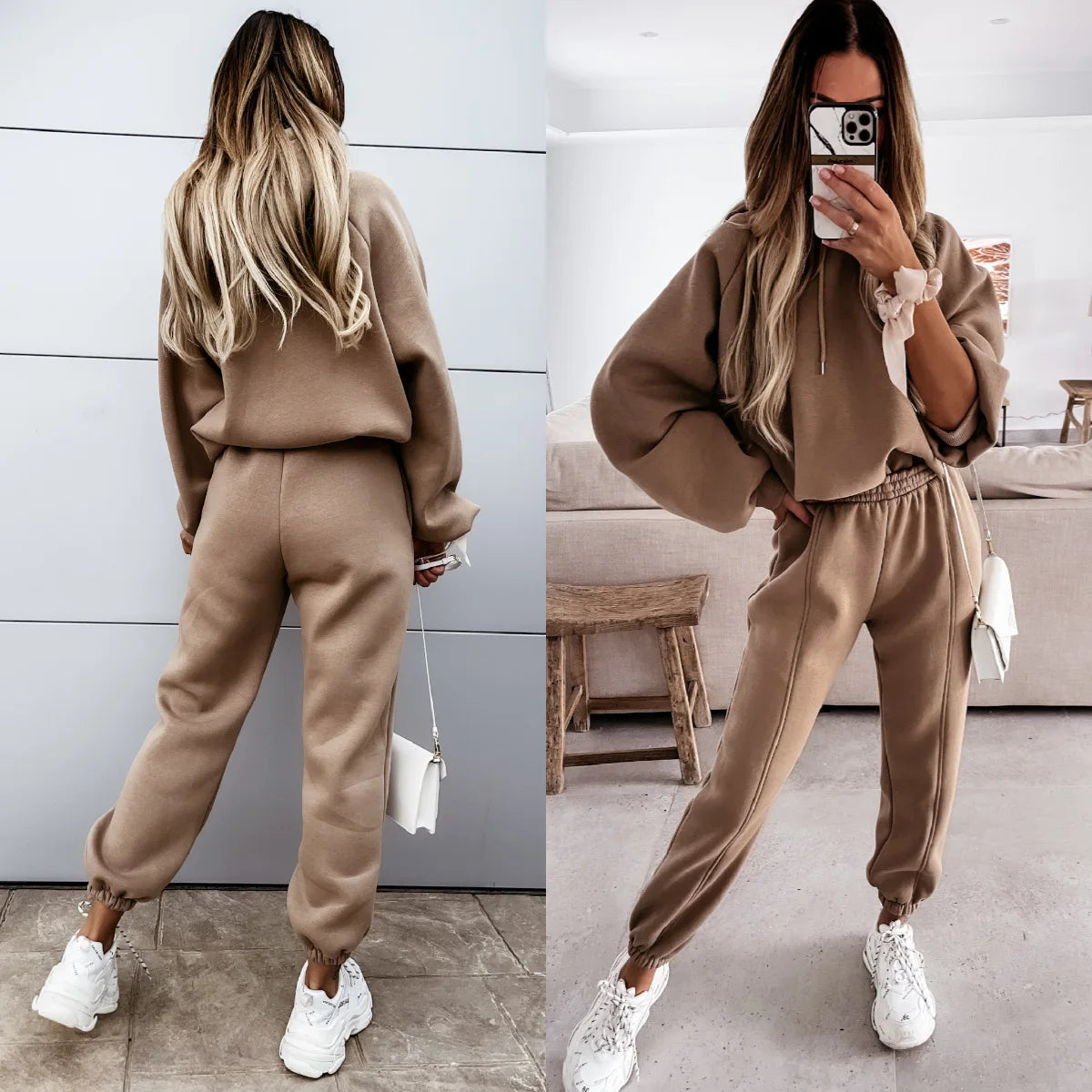 Maxy Women Hoodies Sports Tops Pants Tracksuit Sweatshirt Sweat Suit Jogging Set Long Sleeve Hoodie Sport Pants Lady Suit