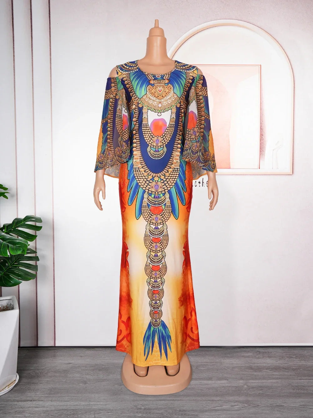Babs Elegant African Dresses for Women New Spring Africa Clothing Plus Size Evening Party Long Dress Dashiki Ankara Outfits Gown