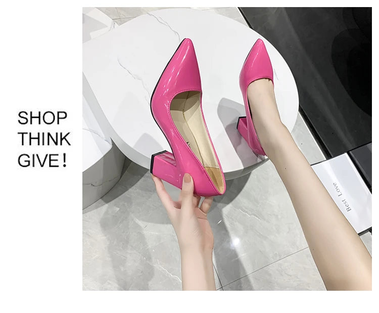 Momsey 2024 New Spring Pumps Fashion High Heels Shoes Women Slip on Ladies Pumps for Party Dress Candy Shoes