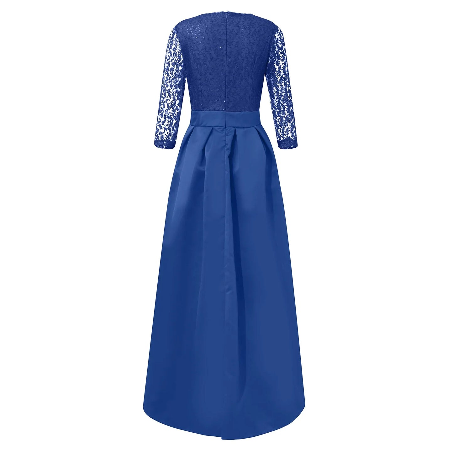 Maxy Women's Elegant Evening Dresses Women's Fashionable Long Dresses Trailing Evening Dresses Solid Color Floor-Length Dresses