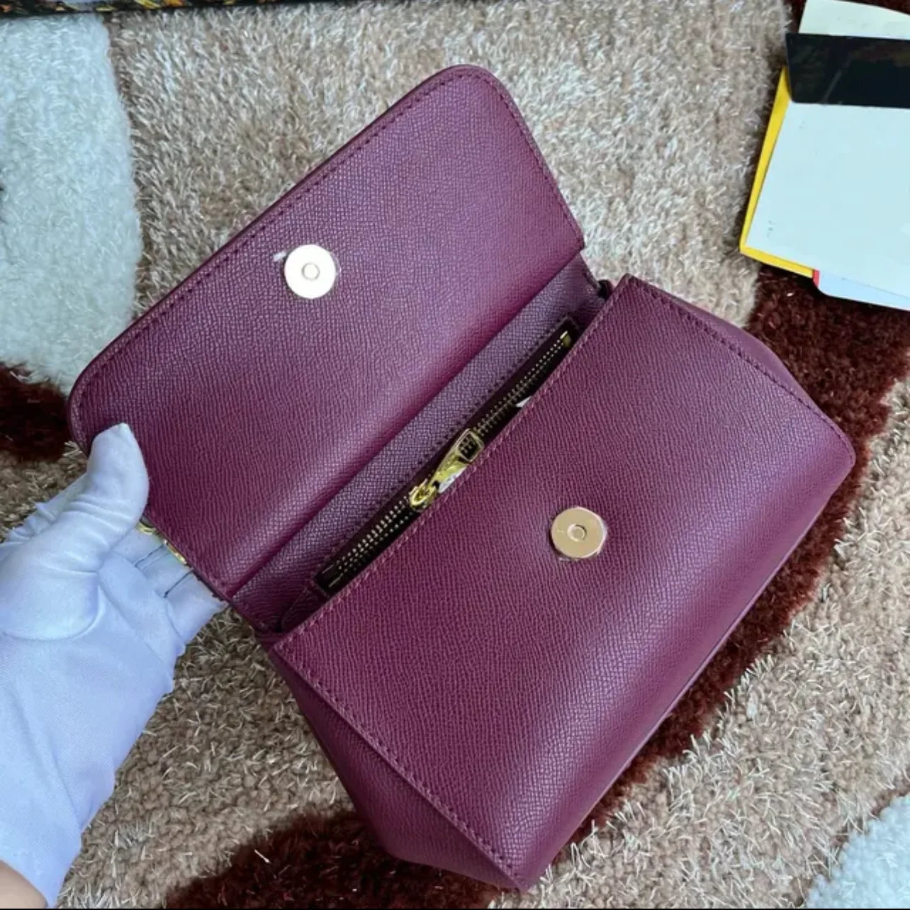 Maxy New Handprint Cowhide Bags For Women Luxury Designer Shoulder Bag Fashion Ladies Handbags
