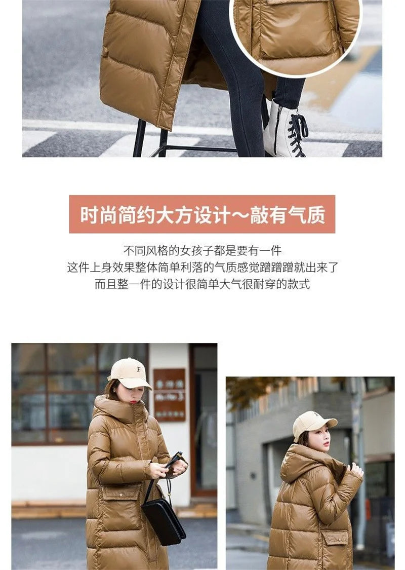 Maxy Temperament Loose Women's Winter New Fashion Korean Down Cotton-Padded Jacket Fat Sister Slim Keep Warm Cotton-Bread Service