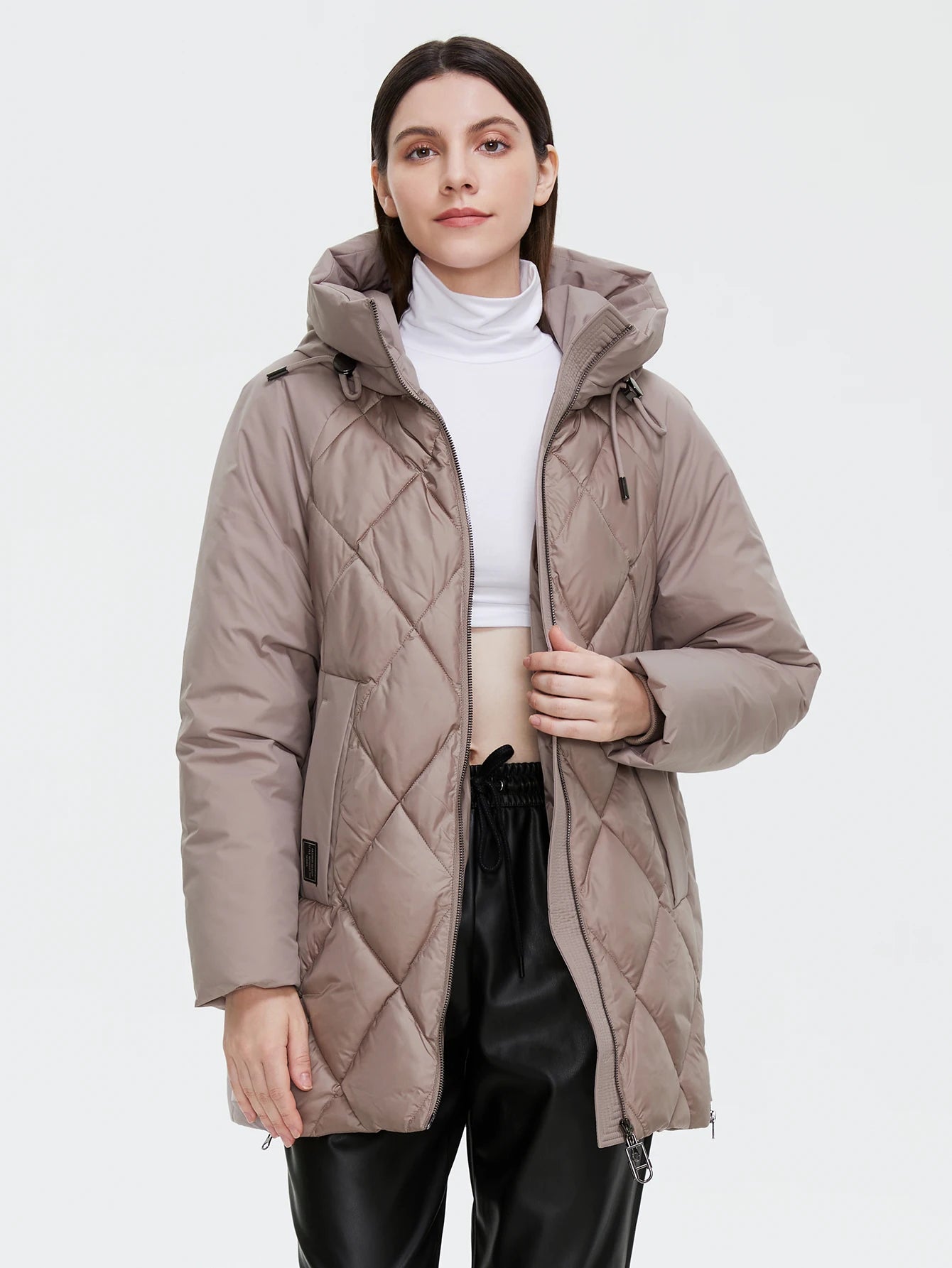 Gracy Jacket Women's Plus Size Collection Warm Jacket Mid-length Grace With Unusual Design Women Coats brand Parka 8198