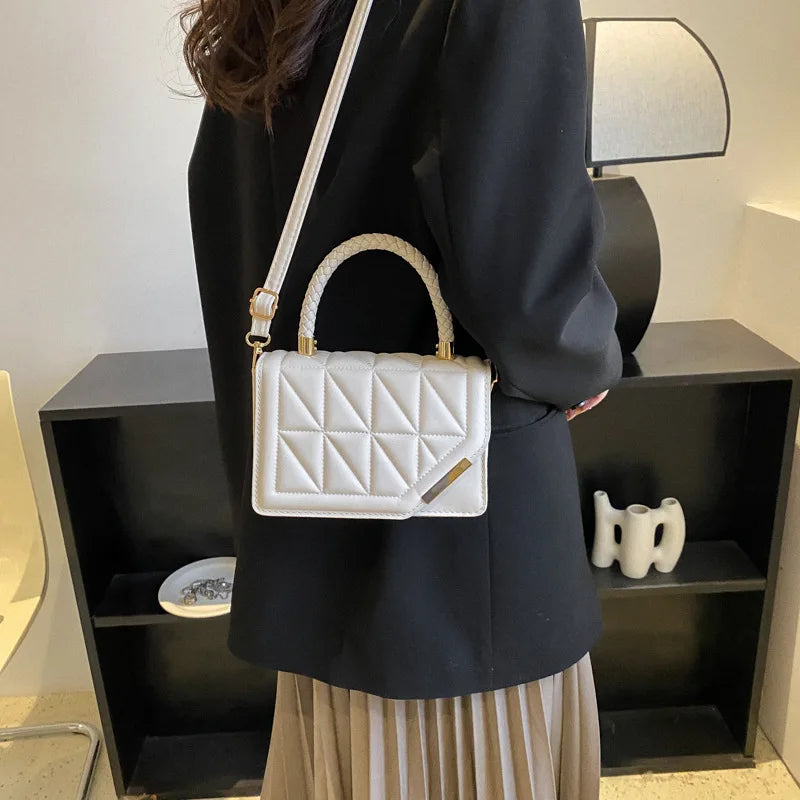 Maxy New Fashion Shoulder Bag Plaid PU Leather Ladies Handbags Designer Crossbody Bags For Women