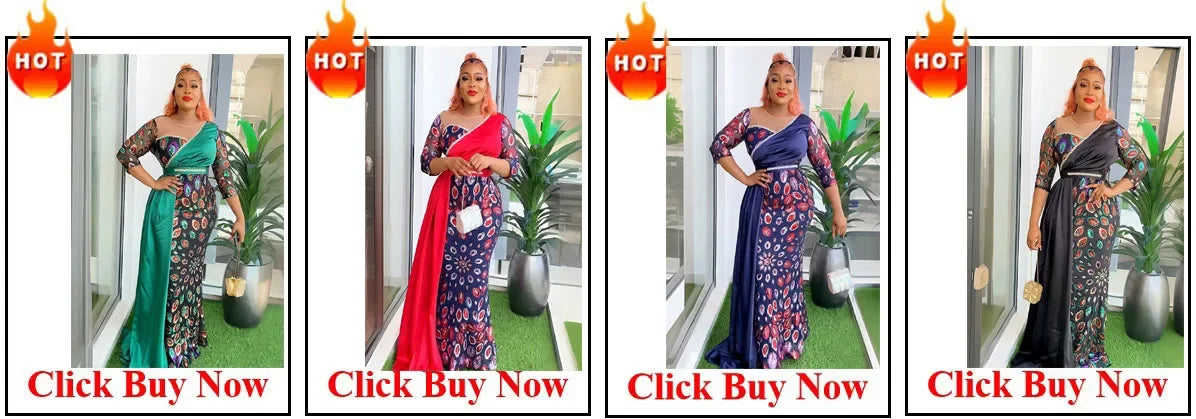 Babs Elegant Ladies Plus Size Dresses Evening Gown Robe Africaine Femme 2024 New Party Women Long Dress Ankara Dashiki Outfits