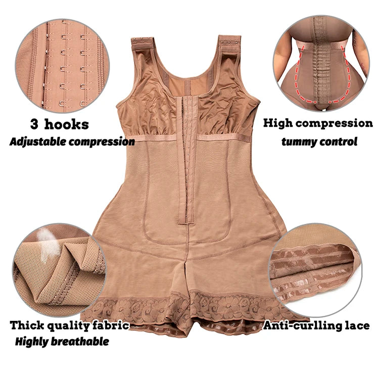 Maxy Slimming Fajas Girdles Colombian Shaper Compression Corset Corrective Sheath Tummy Control Bodysuit Butt Lifter Women Shapewear