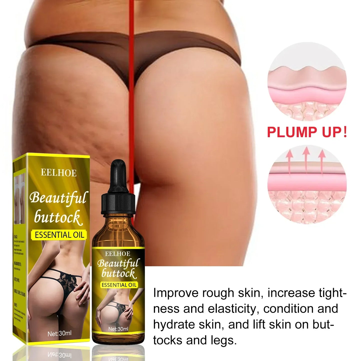 Maxy Hip Buttock Essential Oils Fast Growth Butt Enhancer Breast Enlargement Body Sexy Care For Women Hip Lift Butt Enhancement Cream